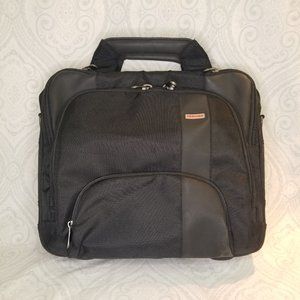 Black Toshiba Padded Laptop Tablet Messenger Bag Briefcase Travel Carrying Case